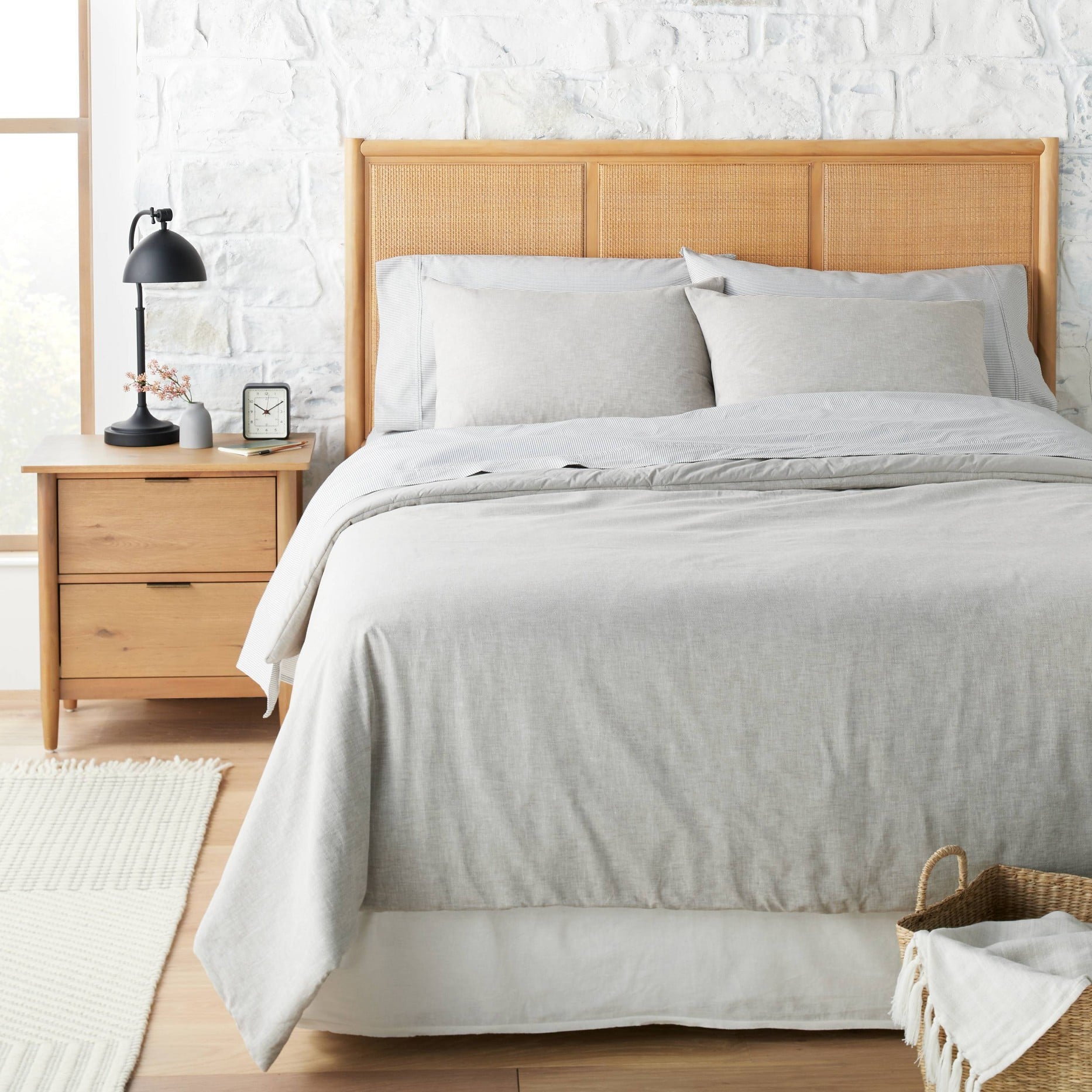 Cane hot sale panel headboard