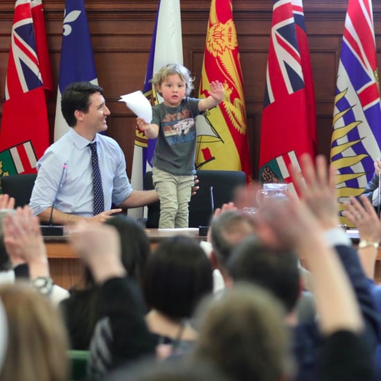 Justin Trudeau Takes His Son Hadrien to Work