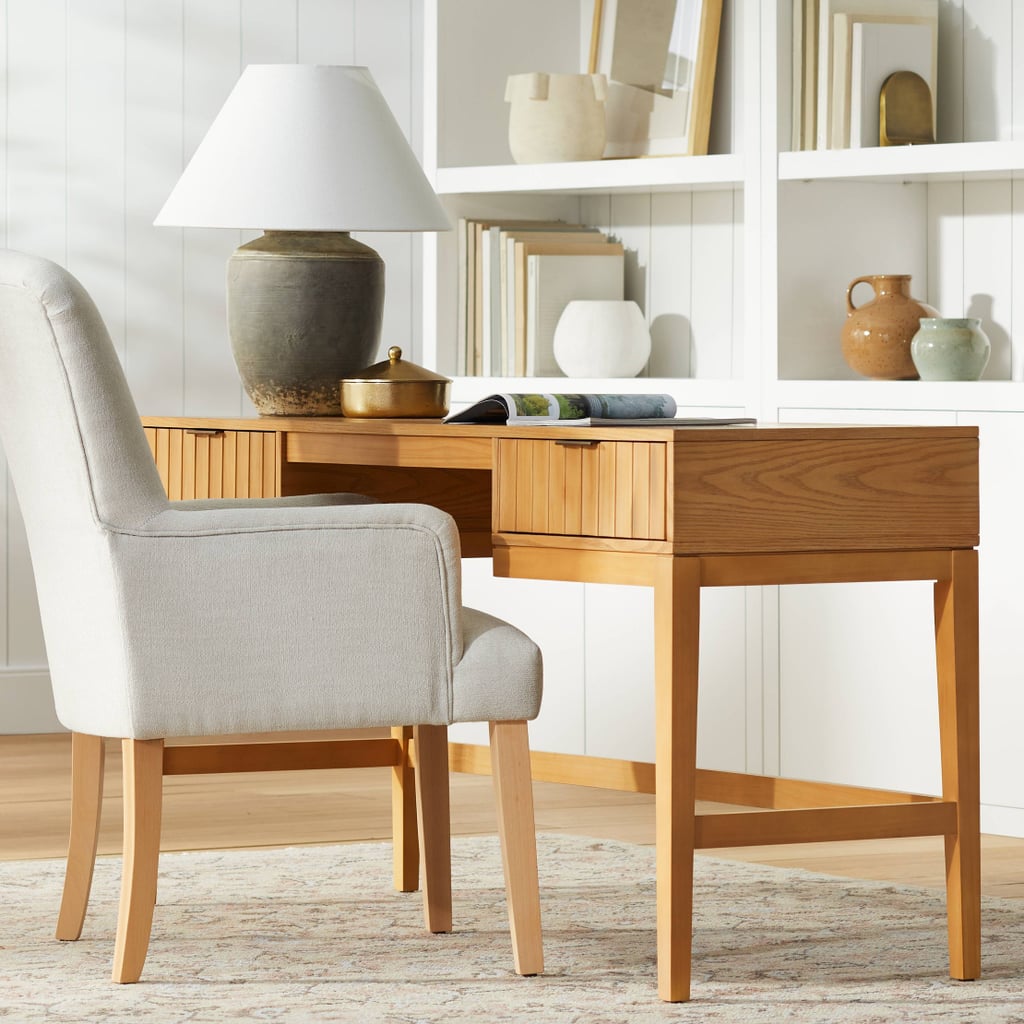 A Wood Desk: Thousand Oaks Wood Scalloped Desk