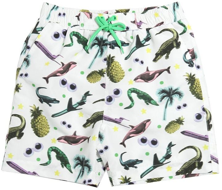 Stella McCartney Animals-Print Nylon Swim Shorts