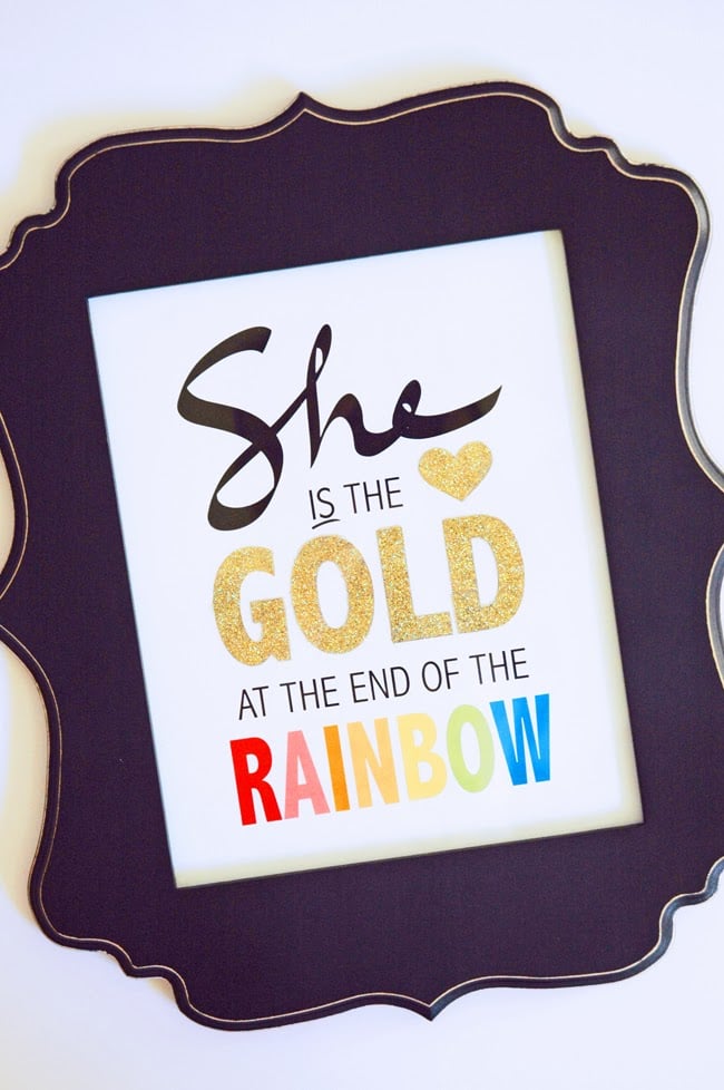 She Is the Gold Art Print