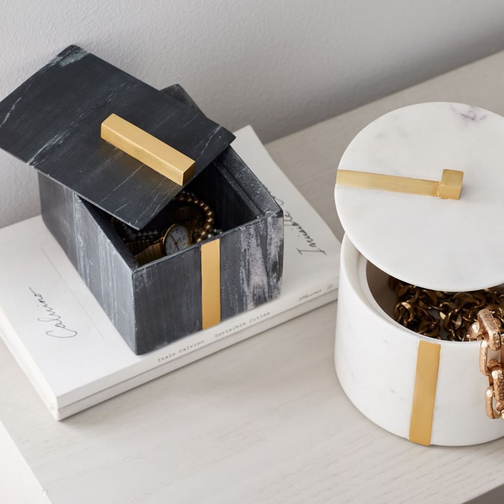 West Elm Marble Seamless Shaped Boxes