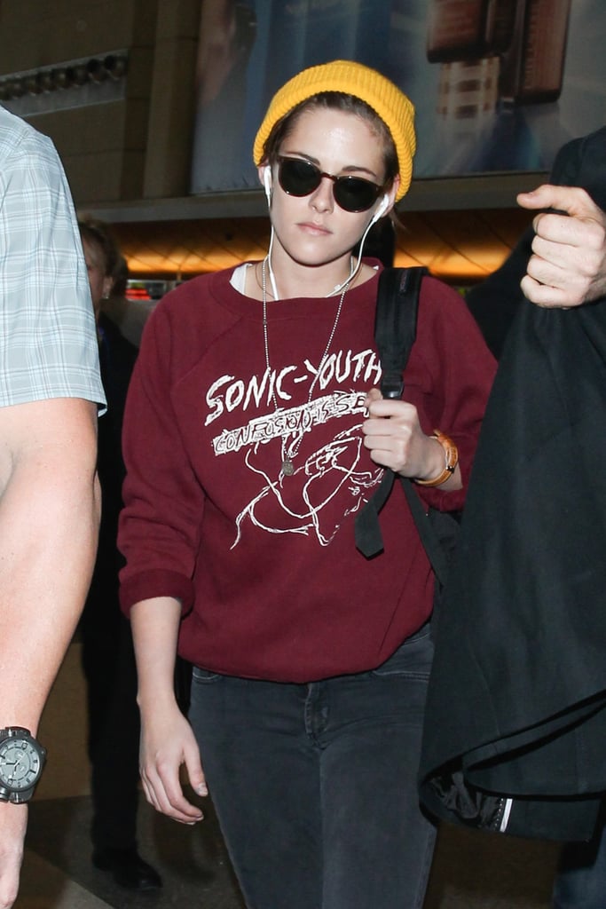Kristen Stewart Carrying Her Luggage at LAX