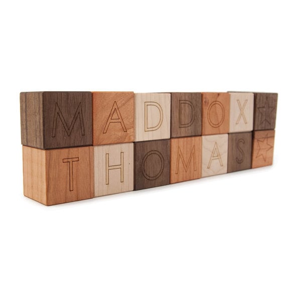 Little Sapling Toys Personalized Blocks