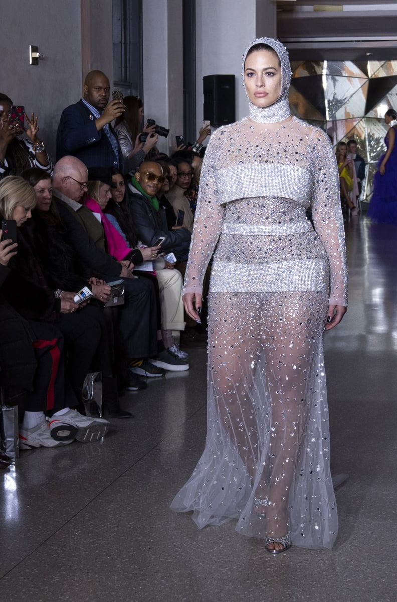 Ashley Graham Walking at Christian Siriano