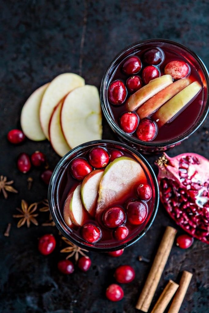 Spiced Pomegranate Apple-Cider Mulled Wine