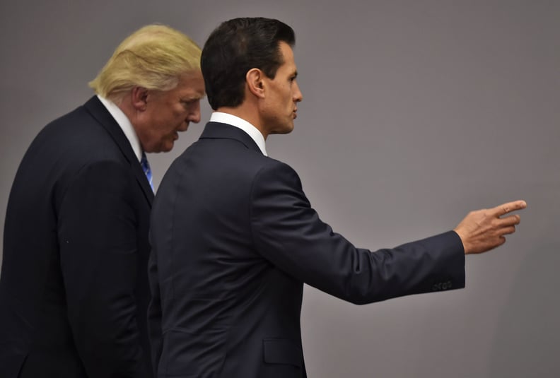 Trump and Peña Nieto: "You cannot say that to the press."