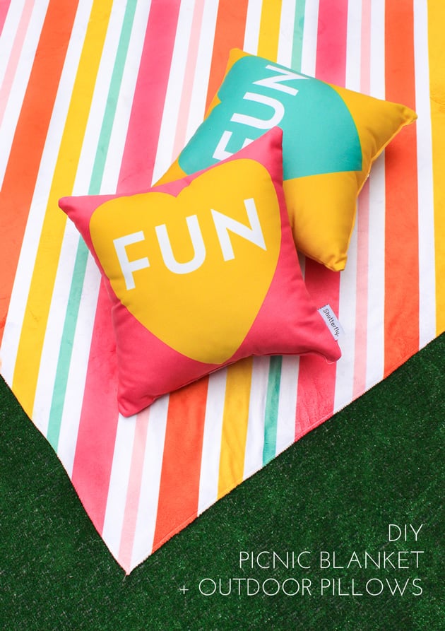 DIY Throw Pillows and Blanket DIY Decor For Summer POPSUGAR Home