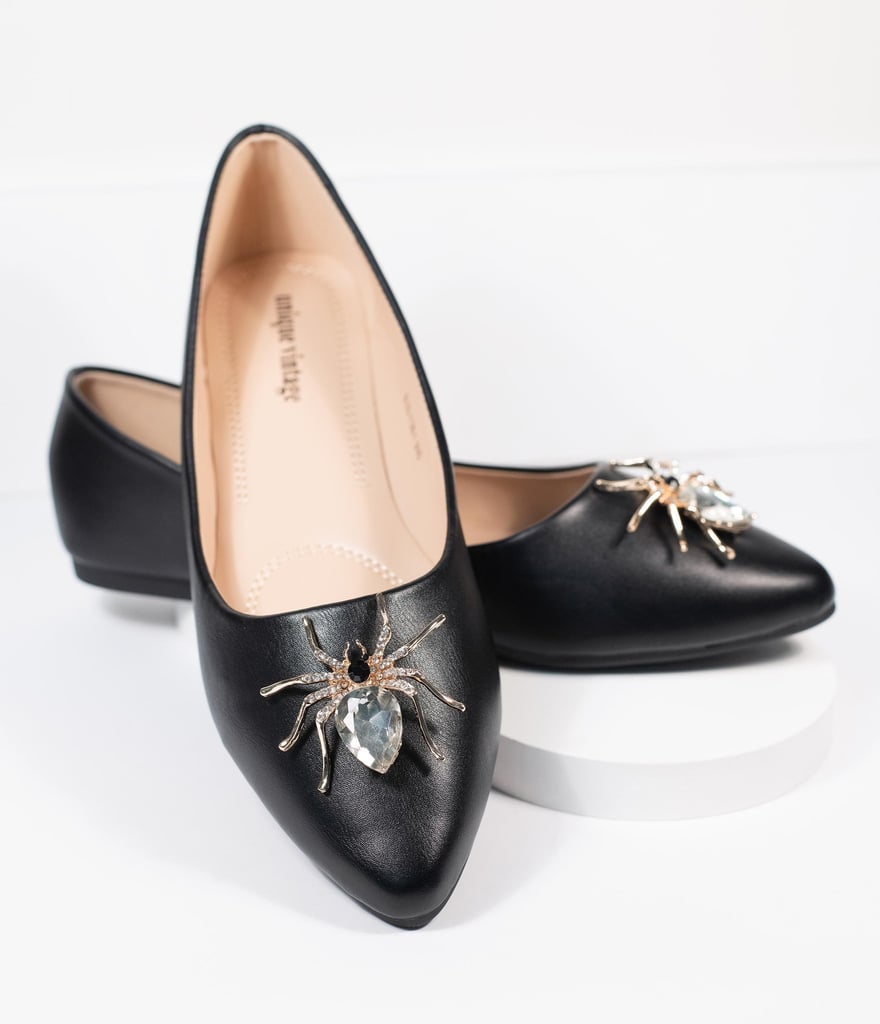 unique black flats