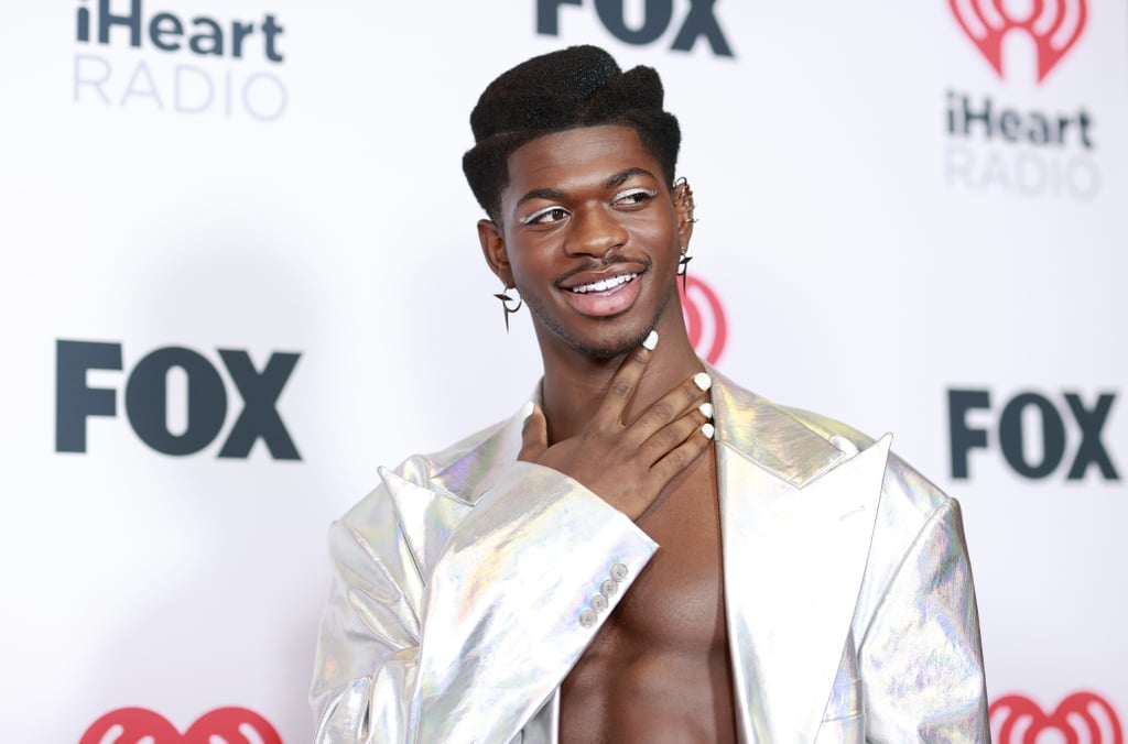 Lil Nas X's Silver Suit at the 2021 iHeartRadio Music Awards