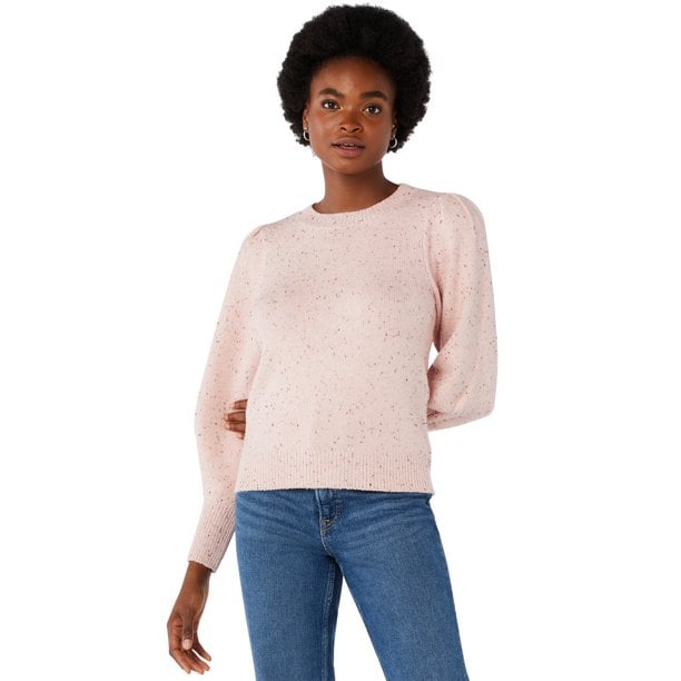 Free Assembly Women's Puff Shoulder Sweater
