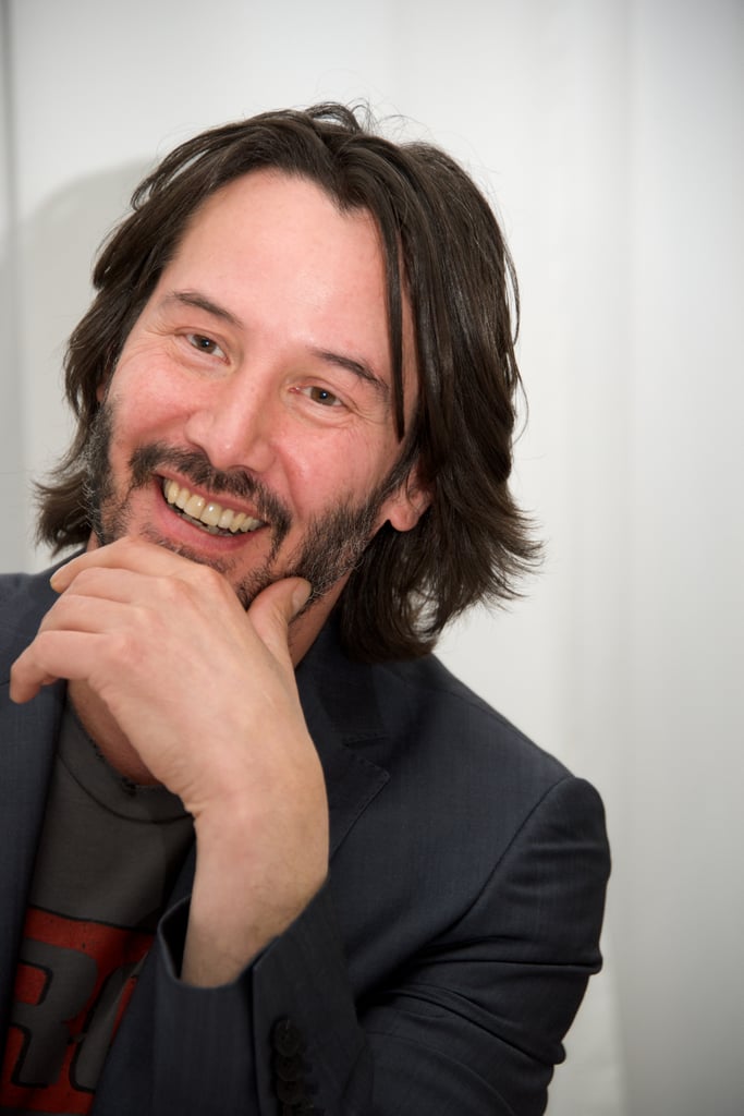 Keanu Reeves, Not Wanting to Interrupt You Even Though You Have a Little Something on Your Face