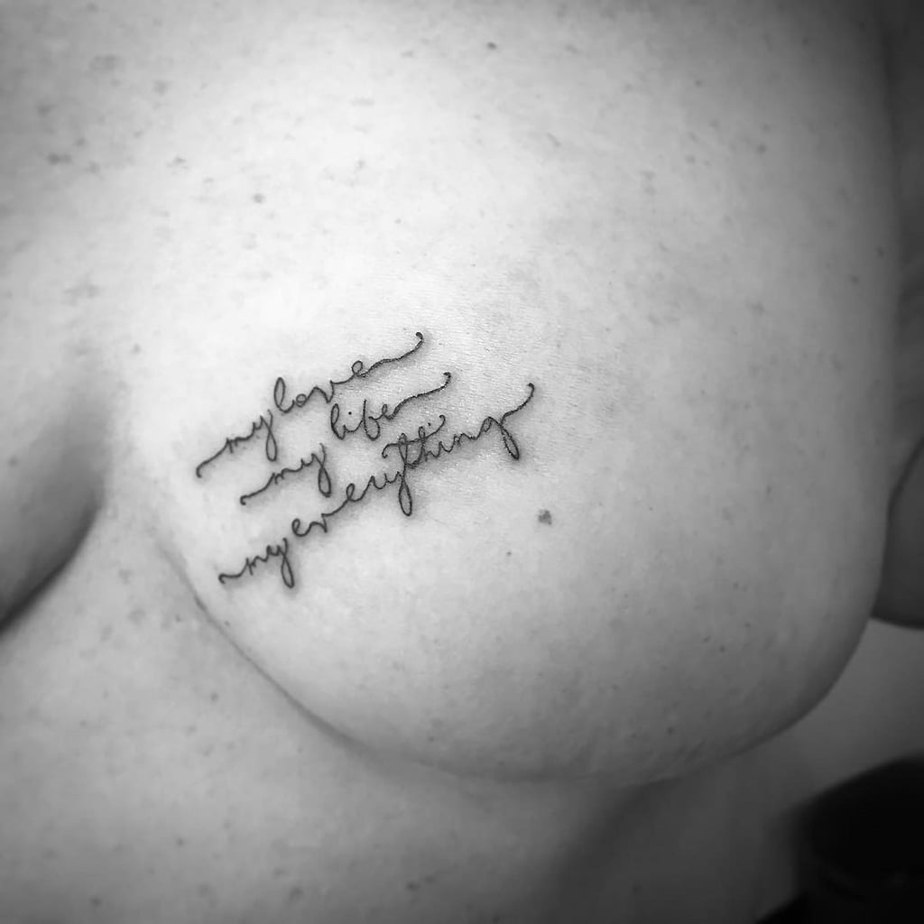 Blessed word tattoo  Tattoogridnet