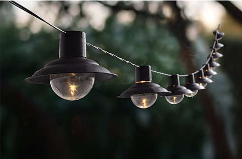 Bee & Willow Home Solar 10-Count Metal String Lights in Black