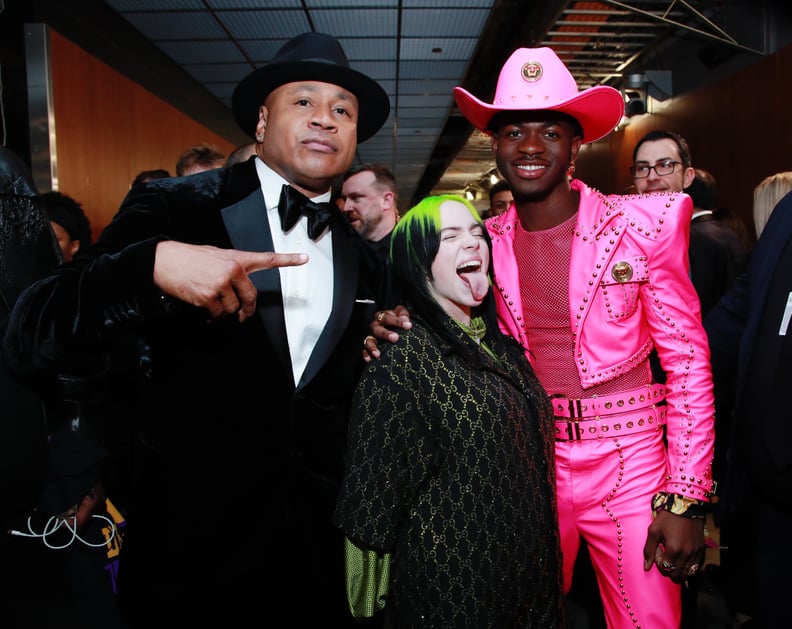 LL Cool J, Billie Eilish, and Lil Nas X at the 2020 Grammys