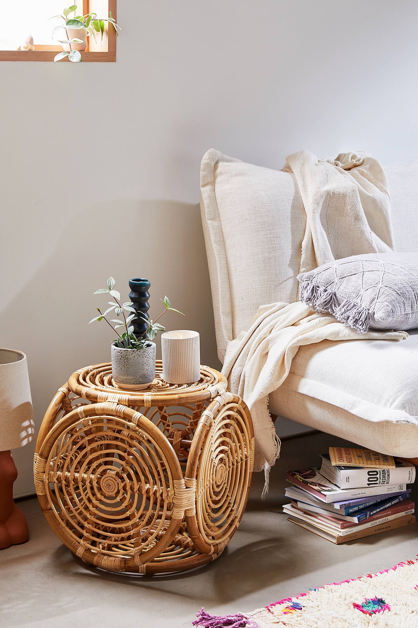Honey brown wicker on sale tania office chair