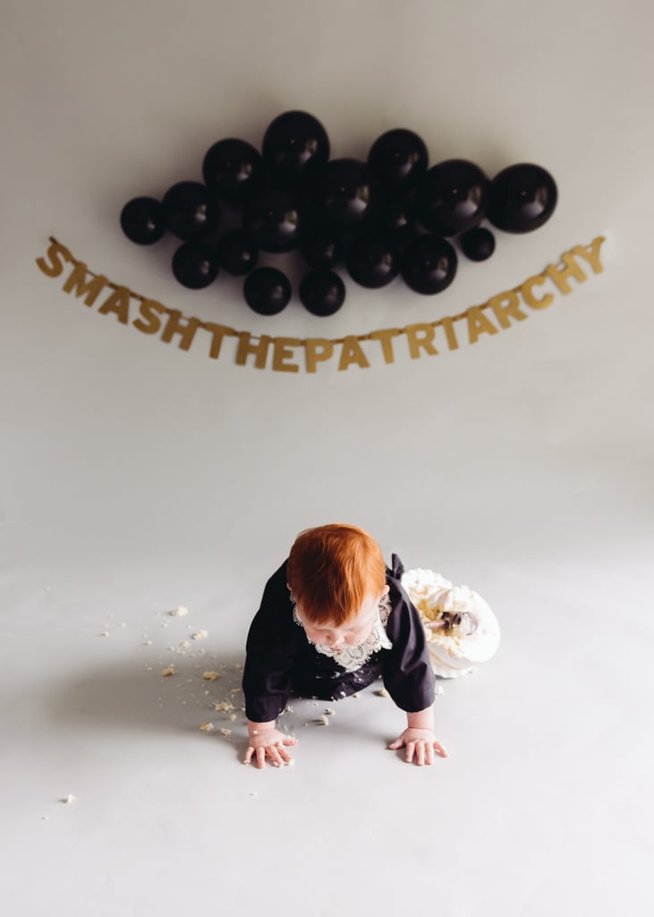 Smash the Patriarchy First Birthday Cake Smash