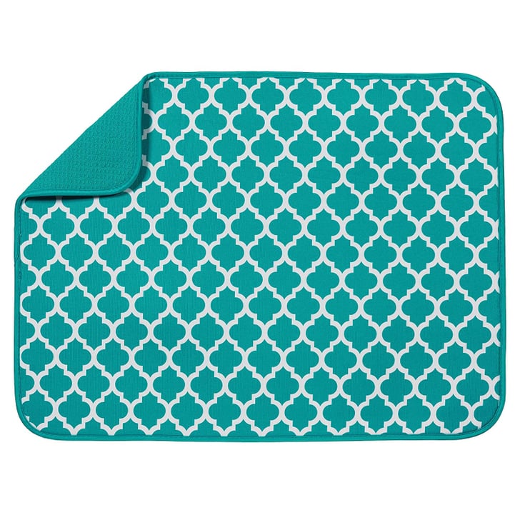 Microfiber Dish Drying Mat Teal Kitchen Appliances and Accessories