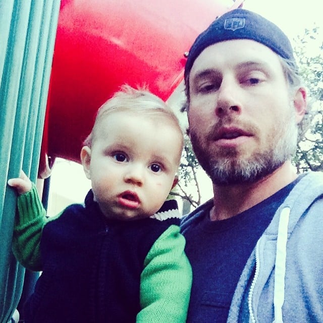 Ace Johnson and proud dad Eric spent some time at the playground.
Source: Instagram user jessicasimpson