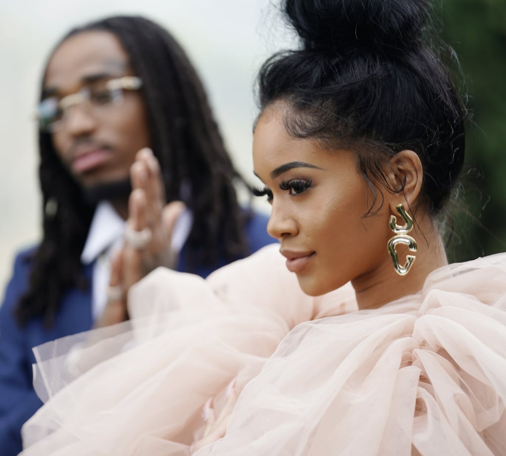 Quavo and Saweetie at the 2020 Roc Nation Brunch in LA