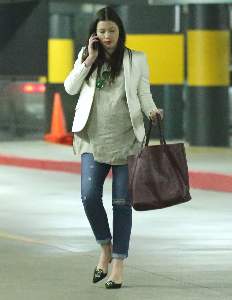 Pregnant Jessica Biel Leaving an Event in LA | Pictures