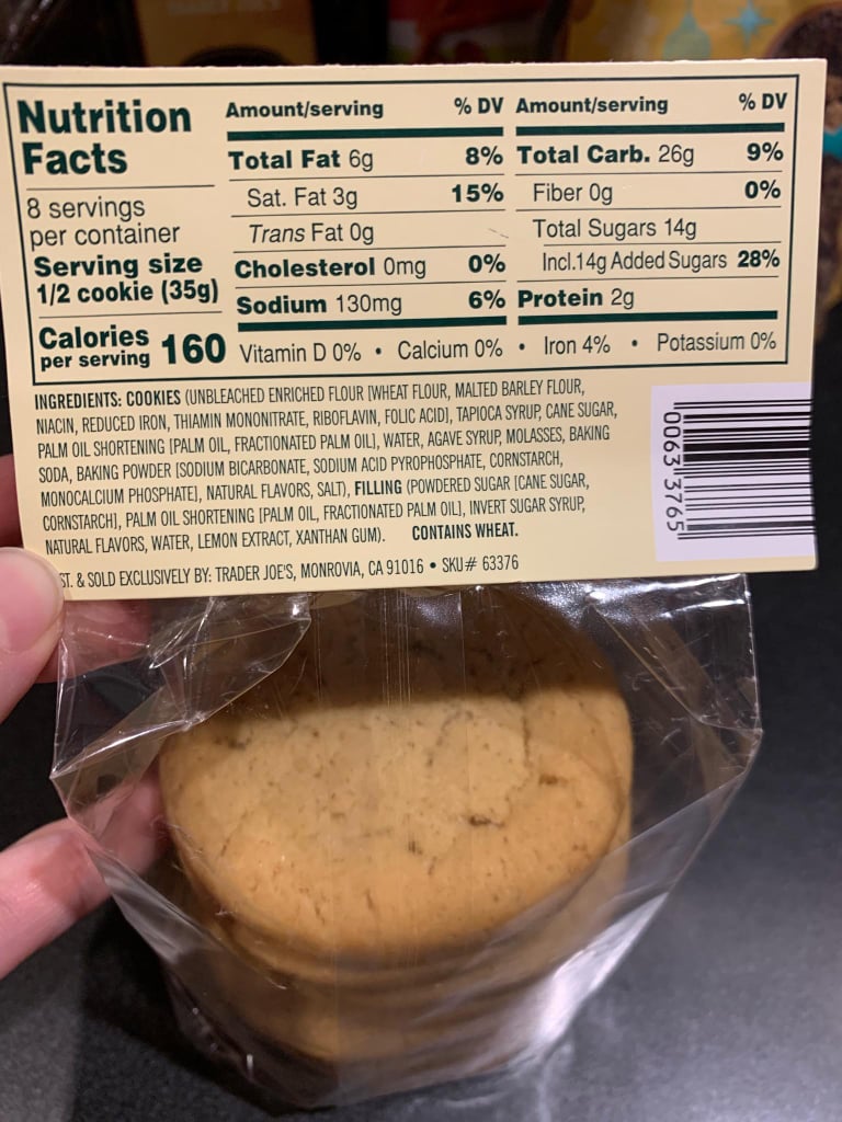 Trader Joe's Vegan Sandwich Cookies POPSUGAR Fitness