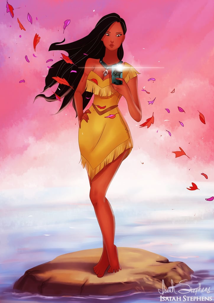 Pocahontas Disney Selfies Art Popsugar Love And Sex Photo 2 5616