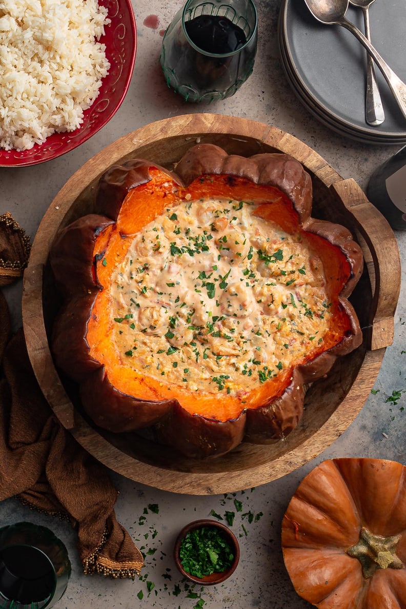 Brazilian Shrimp-Stuffed Pumpkin