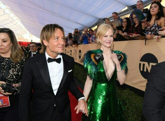 Nicole Kidman and Keith Urban at the 2017 SAG Awards