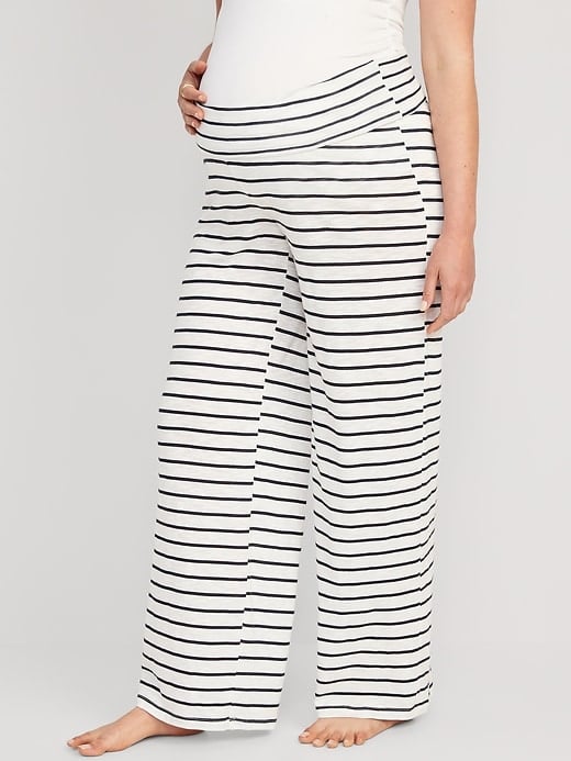 Old Navy Maternity Rollover-Waist Wide-Leg Pajama Pants