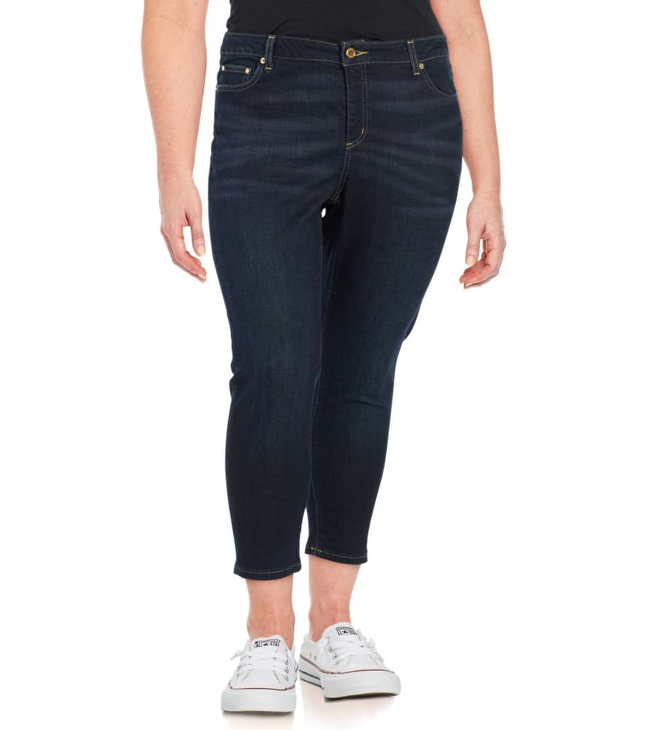 mid rise cropped jeans