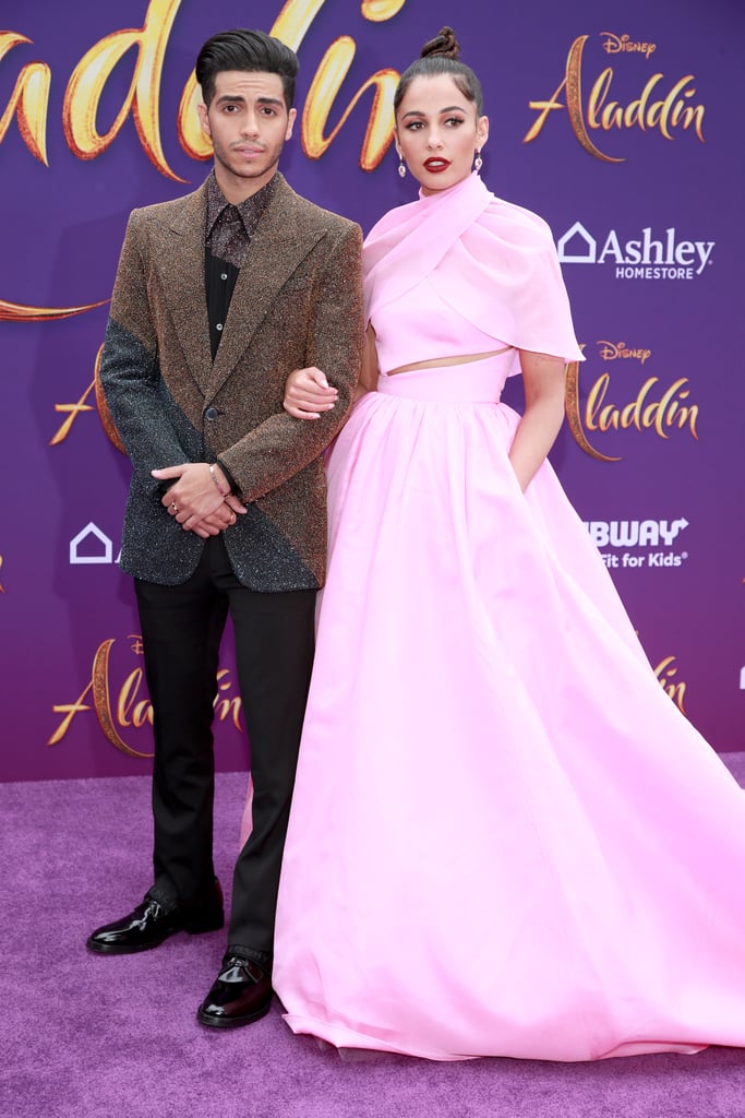 Mena Massoud and Naomi Scott at the Aladdin Premiere 2019 | POPSUGAR