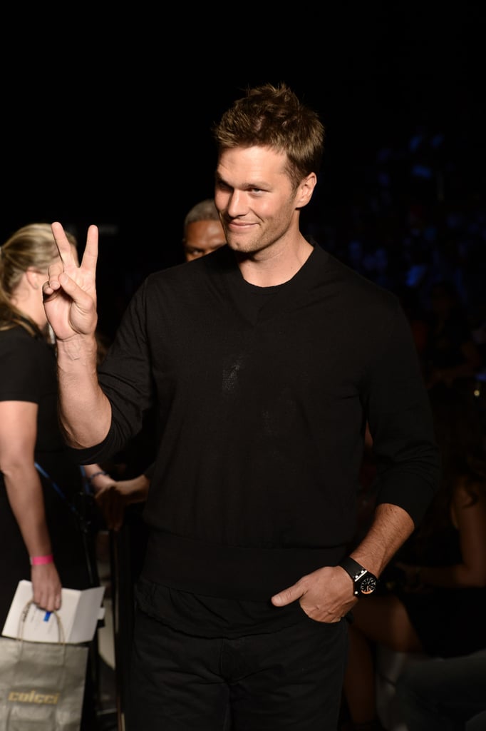 Tom Brady Cheering For Gisele Bundchen on the Runway