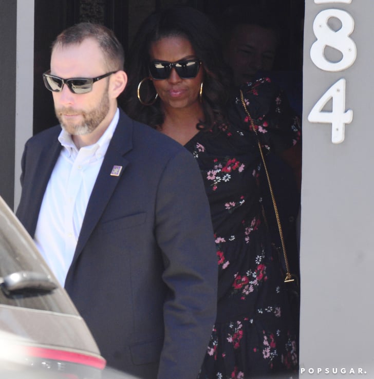 Michelle Obama Floral One-Shoulder Floral Dress
