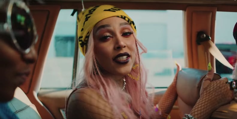 Doja Cat's "Bottom B*tch" Music Video Beauty Looks