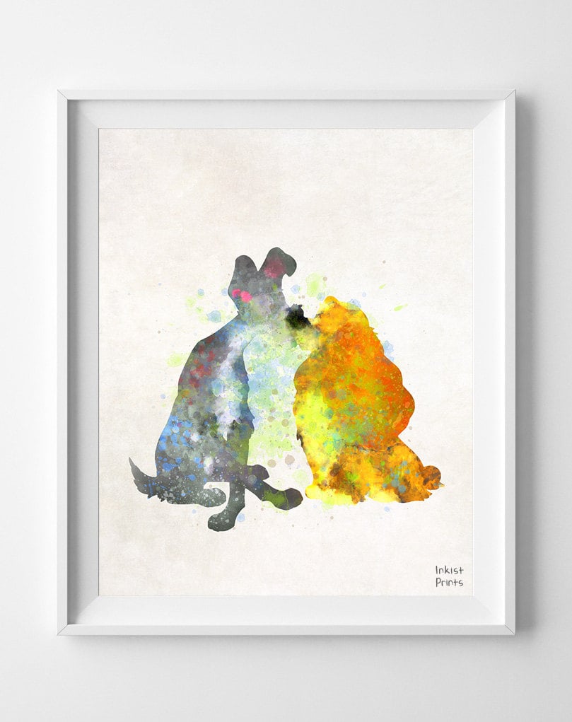 Lady and the Tramp Disney Print