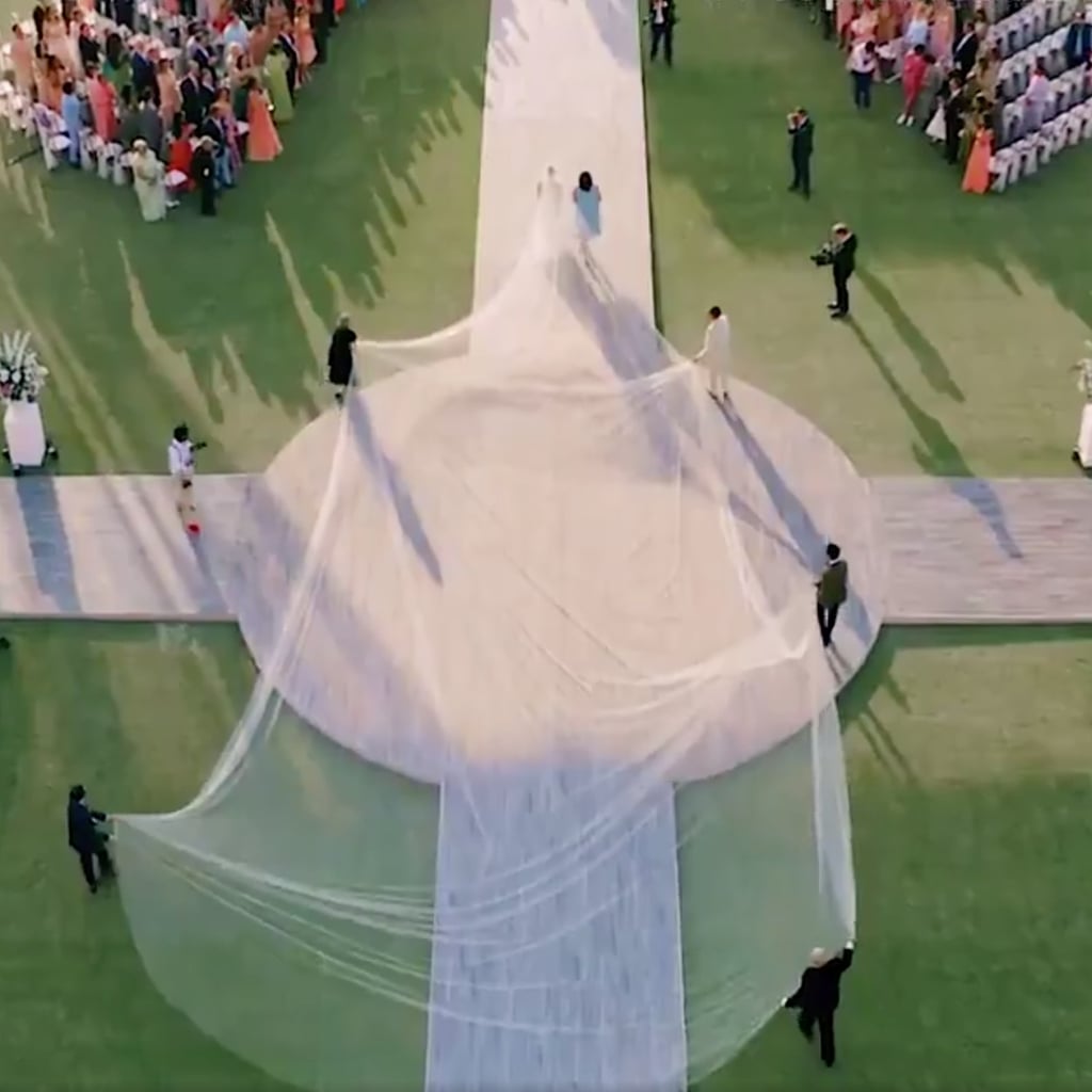 chopra wedding veil