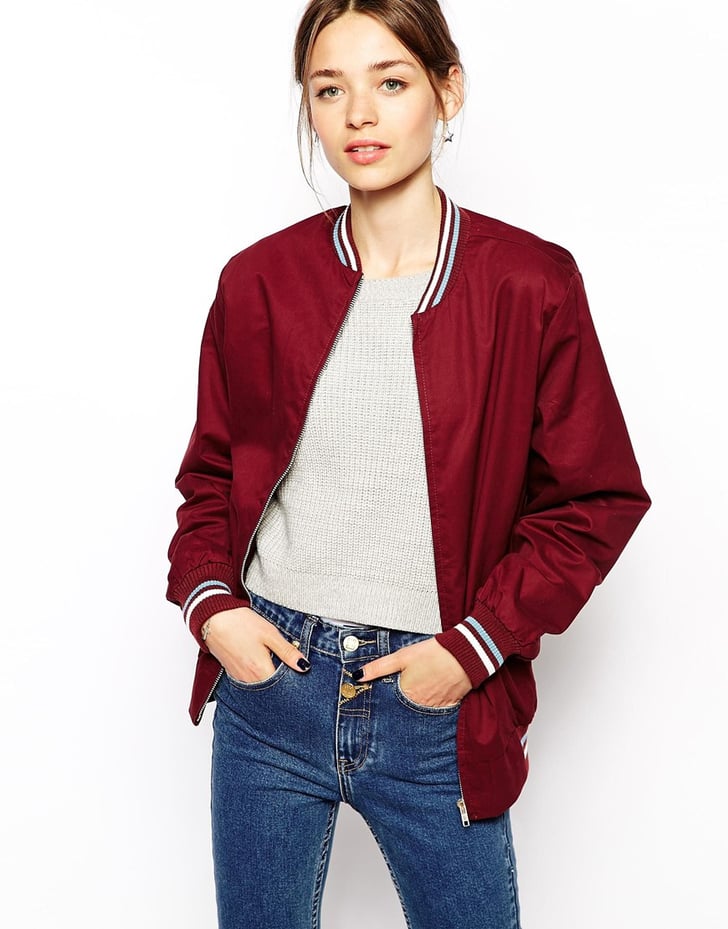 Pop Boutique Bomber Jacket With Varsity Trim | Bomber Jackets For Fall ...