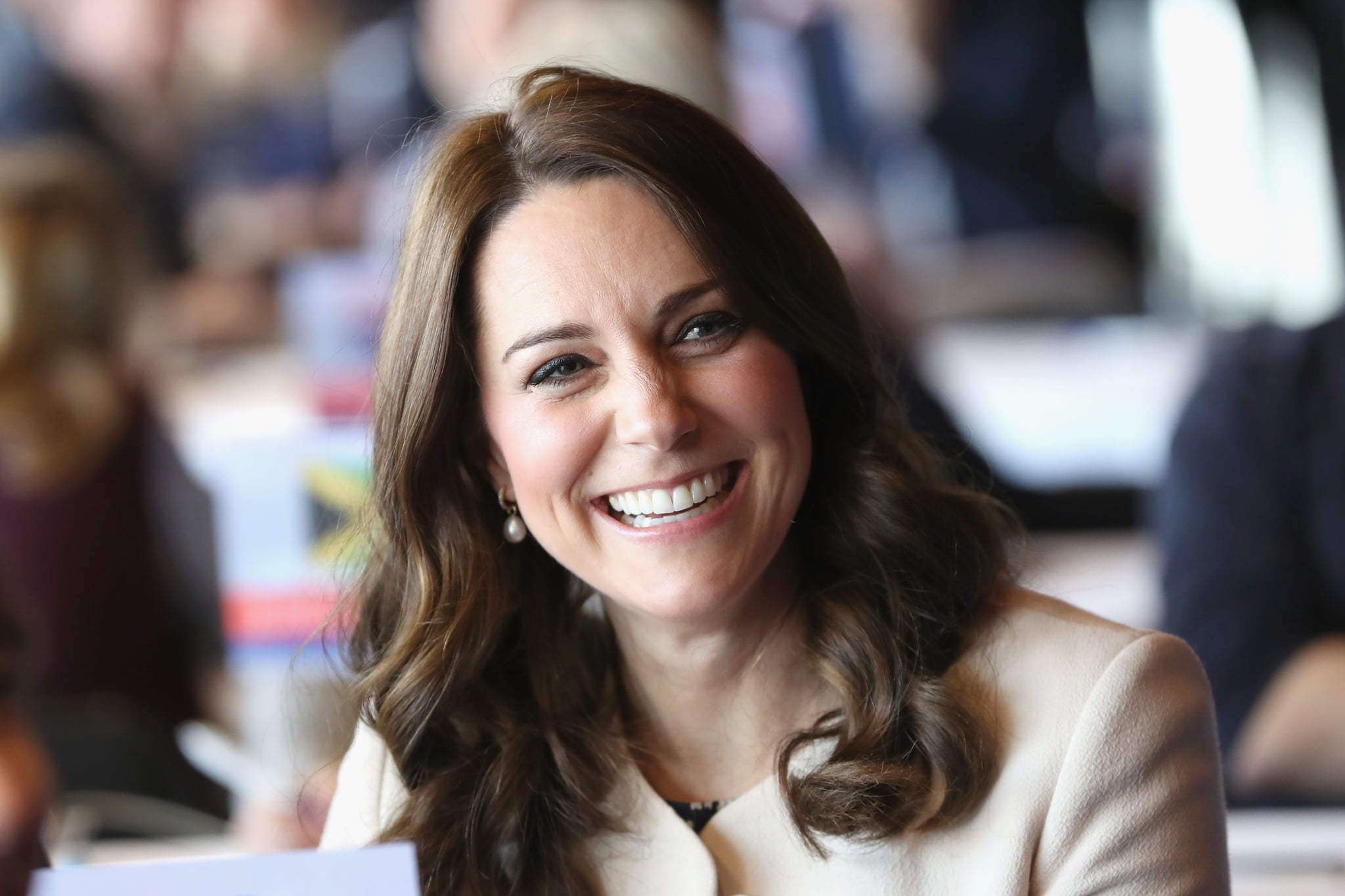 LONDON, ENGLAND - MARCH 22:  Prince William, Duke of Cambridge and Catherine, Duchess of Cambridge take part in a Commonwealth Quiz in which athletes, coaches and supporters are questioned on their knowledge of the Commonwealth, during their visit to the Copperbox Arena on March 22, 2018 in London, England.  (Photo by Chris Jackson/Getty Images)