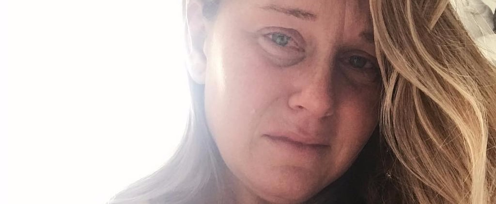 Mom's Crying Breastfeeding Selfie