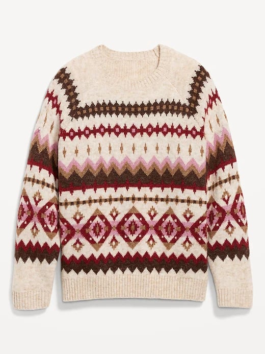 Old Navy Fair Isle Cozy Shaker-Stitch Pullover Sweater