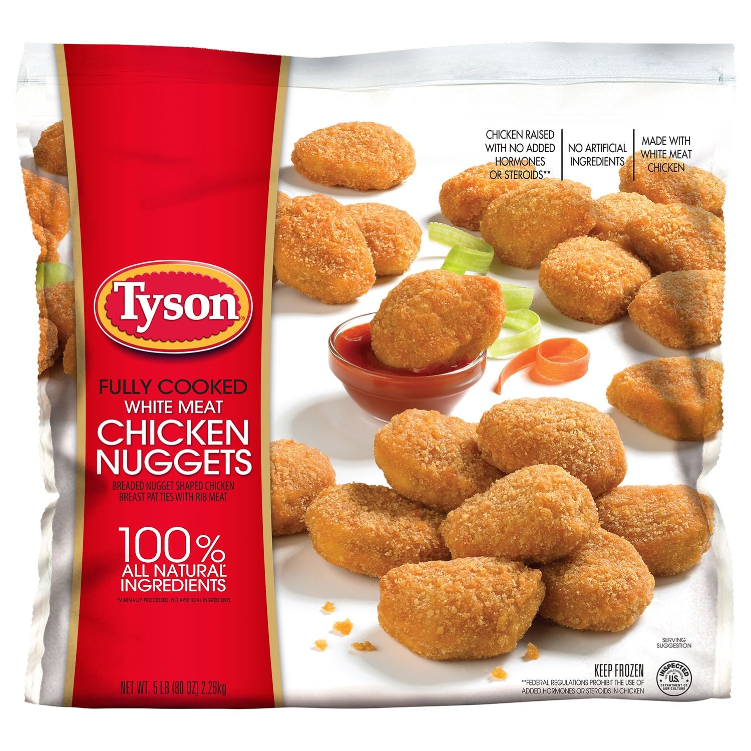 tyson dino nuggets calories