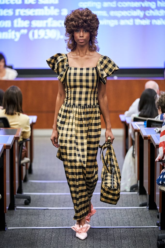 A Gingham Dress and Bag on the Batsheva Runway at New York Fashion Week