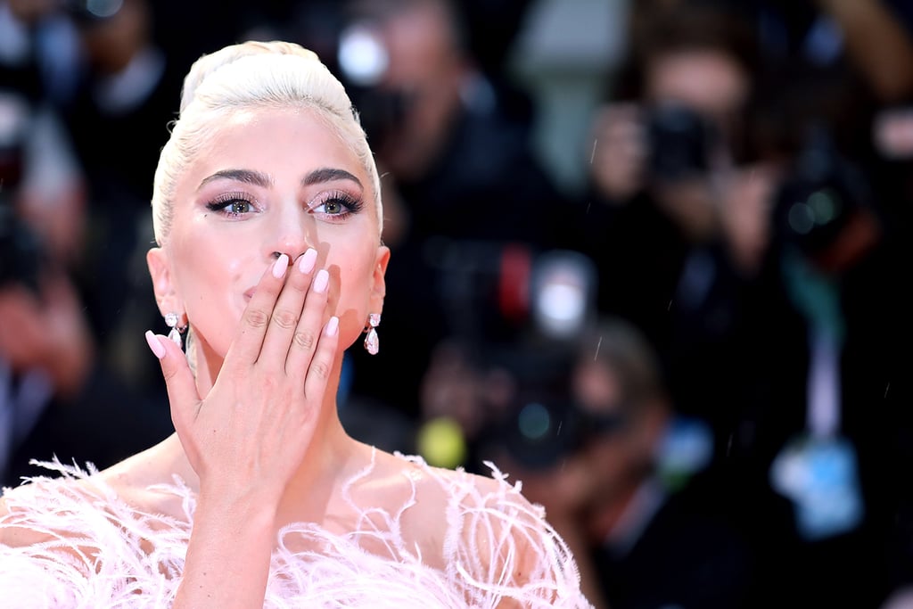Lady Gaga Pink Valentino Dress at Venice Film Festival