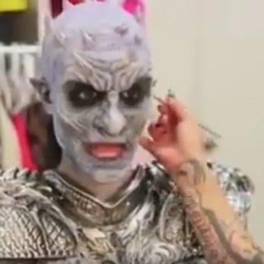 Game of Thrones Night King Getting Makeup Done