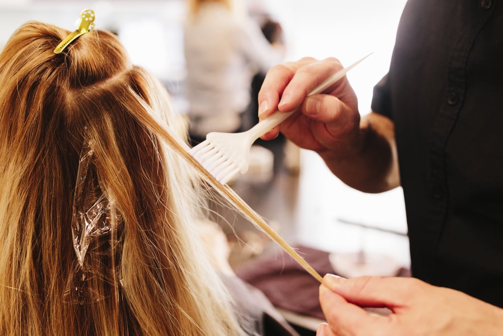 Hair Color Tip #6: Wait to See a Professional
Nobody wants to hear it when their roots have grown out an inch, but patience is key now more than ever. "Honestly, wait and consult a professional," she said. "A majority of the time box dye or self-bleaching leaves clients too dark or unevenly spotted. It's a quick mistake, but not as quick to fix."
Hair Color Tip #7: As a Last Resort, Reach For Demi-Permanent Dye
But if waiting just isn't in the cards for you, you have options. "If you're adamant, use a demi-permanent rinse, as it's the most noninvasive pigment," said Schaudt.