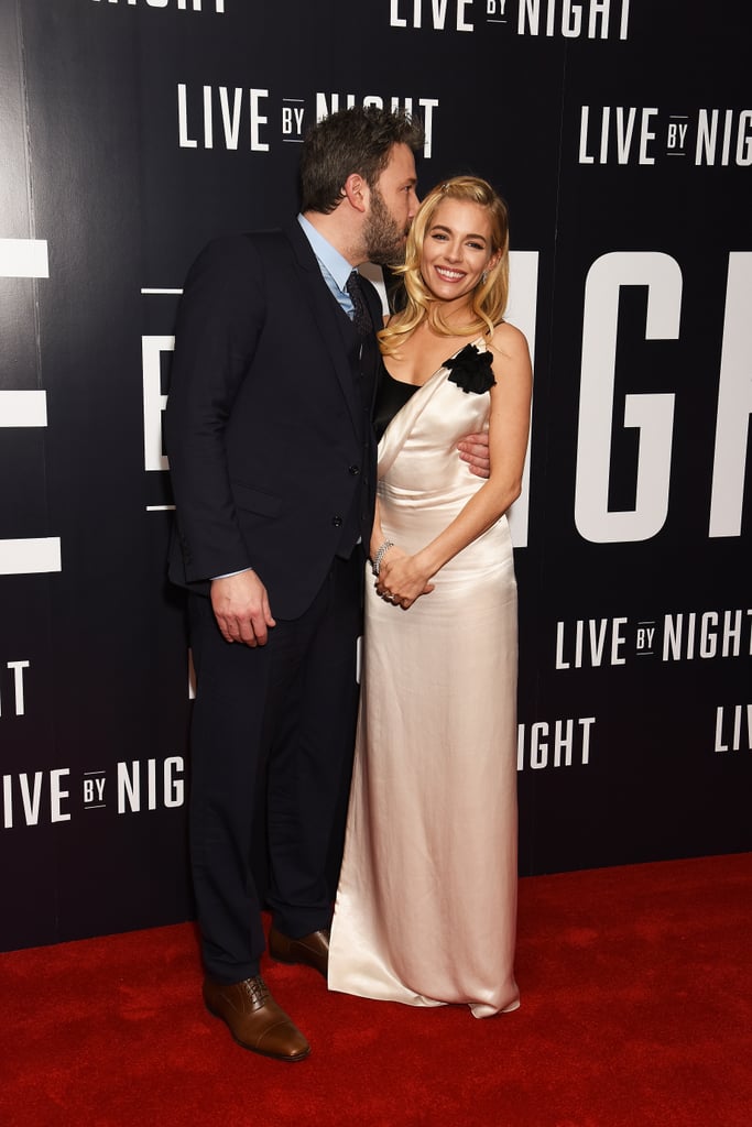 Ben Affleck Kisses Sienna Miller Live by Night UK Premiere