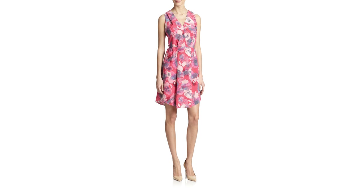 Rebecca Taylor Floral Print Cutout Dress ($350) | Anna Wintour at the ...