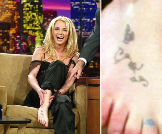 Britney Spears Showed Off Her Foot Tattoos During An Appearance On Photos Of Celebrities Who Have Tattoos Popsugar Beauty Australia Photo 42