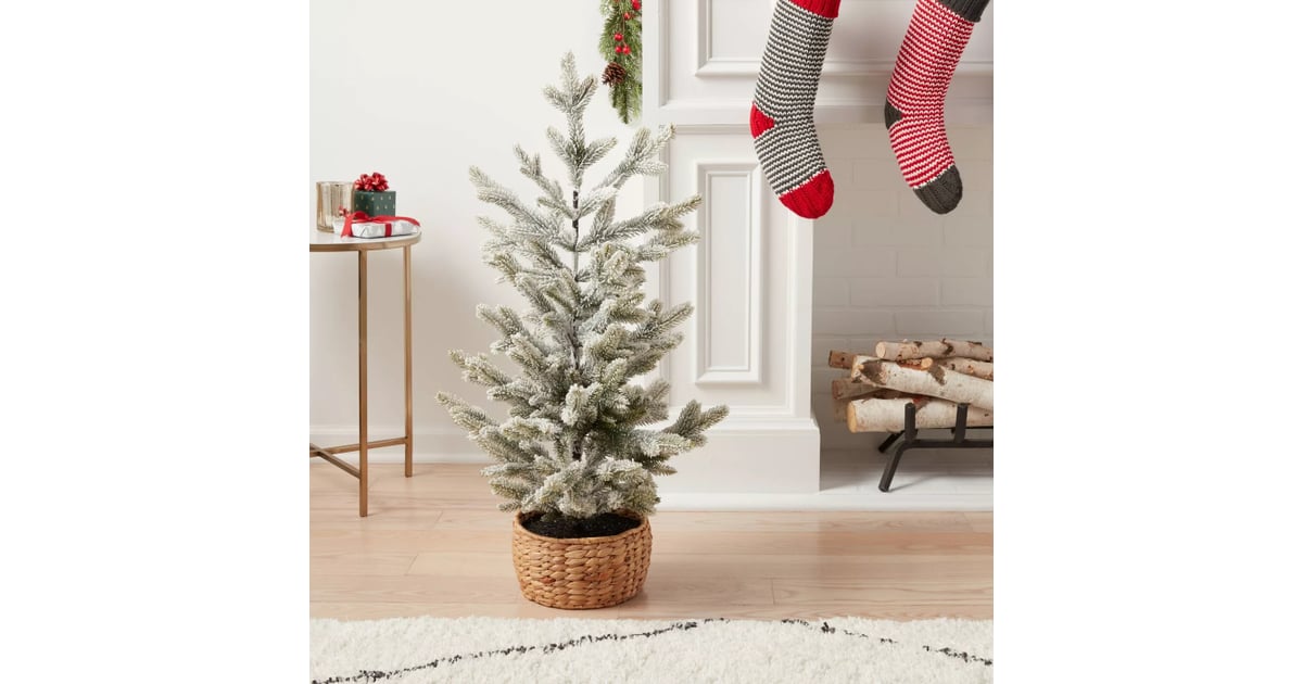 Artificial Christmas Tabletop Flocked Tree Best Target Christmas